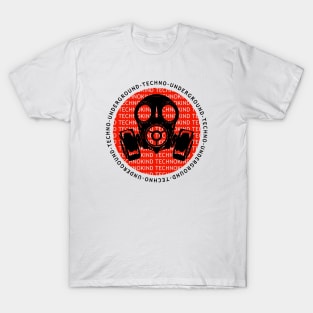 Techno music gasmask T-Shirt